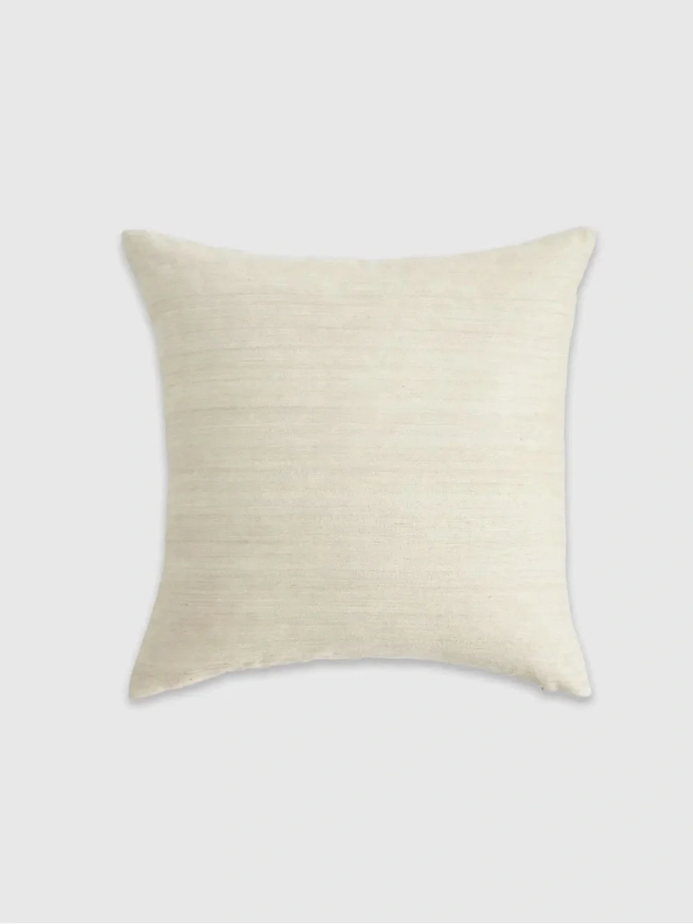 Quince Ivory Raw Silk Pillow Cover 20